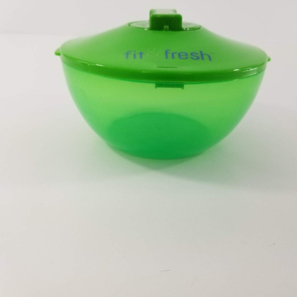 Fit & Fresh Green Lunch Salad Bowl Container